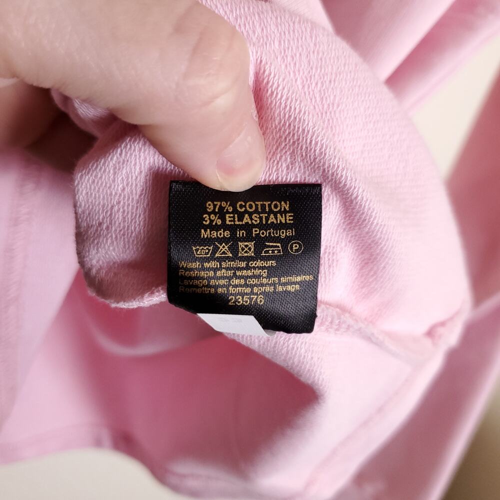 NWT BARBOUR Mock Neck Long Sleeve Top Turtleneck Terry Bubblegum Pink Sz 10 - Picture 10 of 13